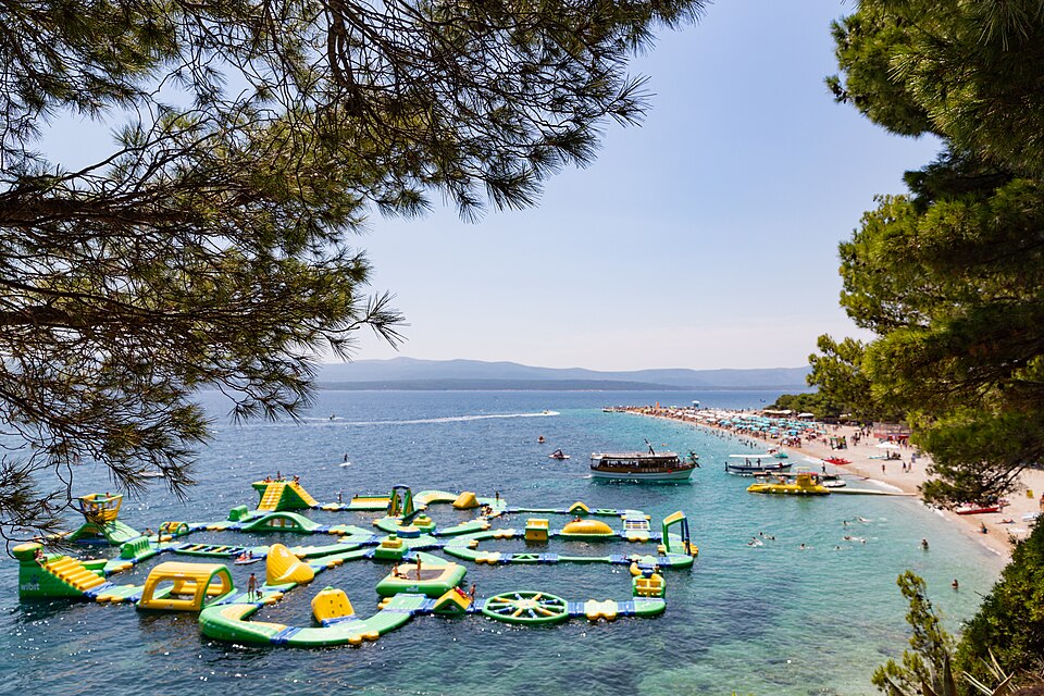 Bouncy_castle_in_the_Adriatic_Sea_of_Bol,_Croatia_(48693876436)